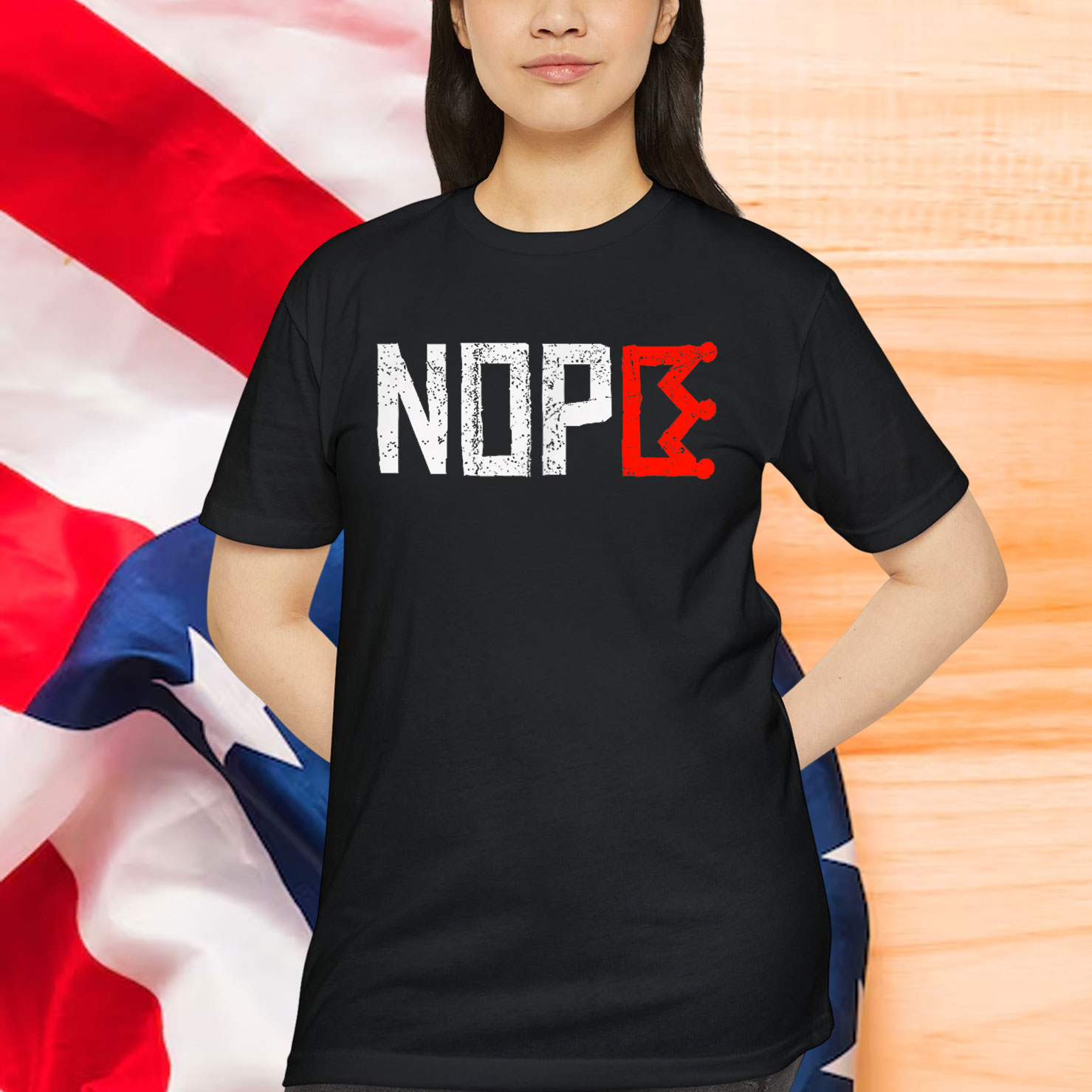No Kings Protest Sign Vertical T-Shirt
