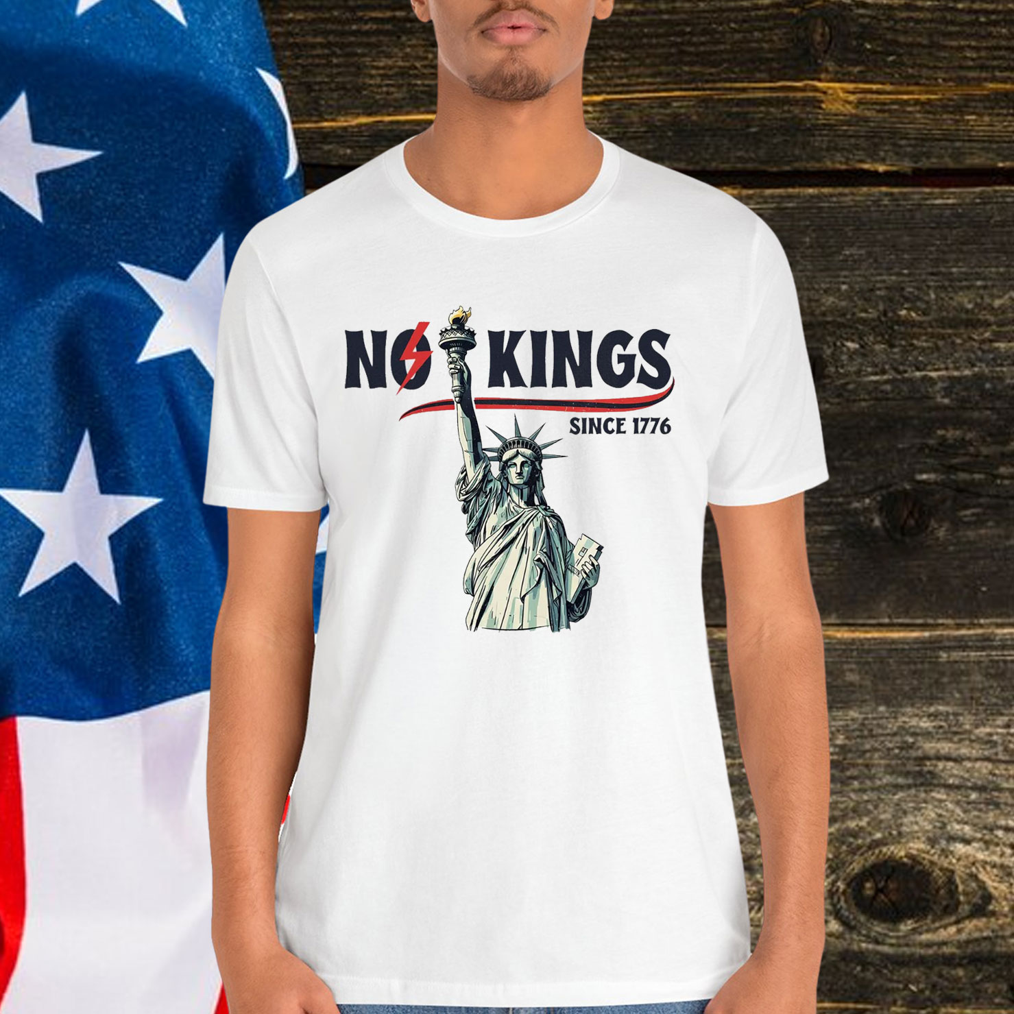 No Kings Since 1776 Resist Crop T-Shirt