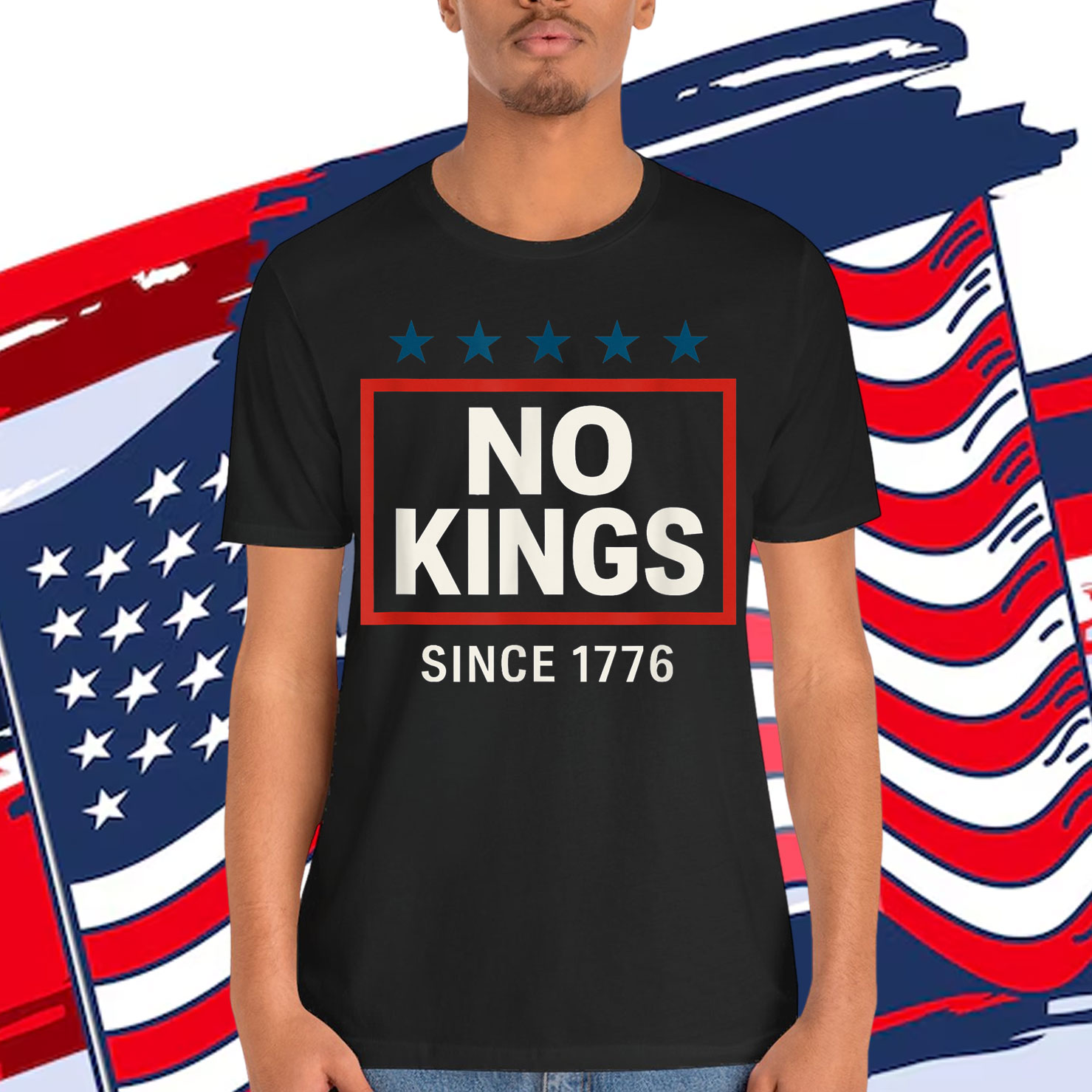 No Kings Since 1776 Simple T-Shirt
