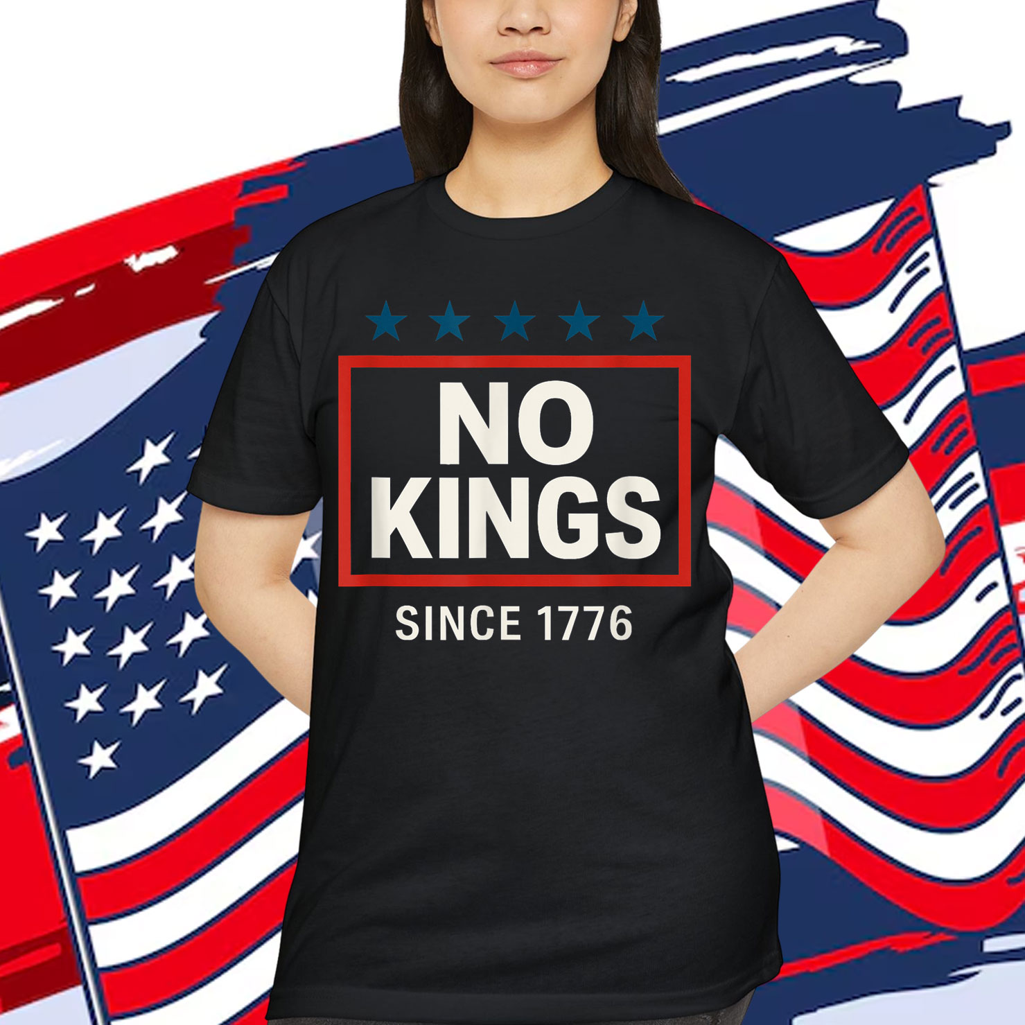 No Kings Since 1776 Simple T-Shirt