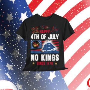No Kings Since 1776 Patriotic 4th Of July Independence T-Shirt