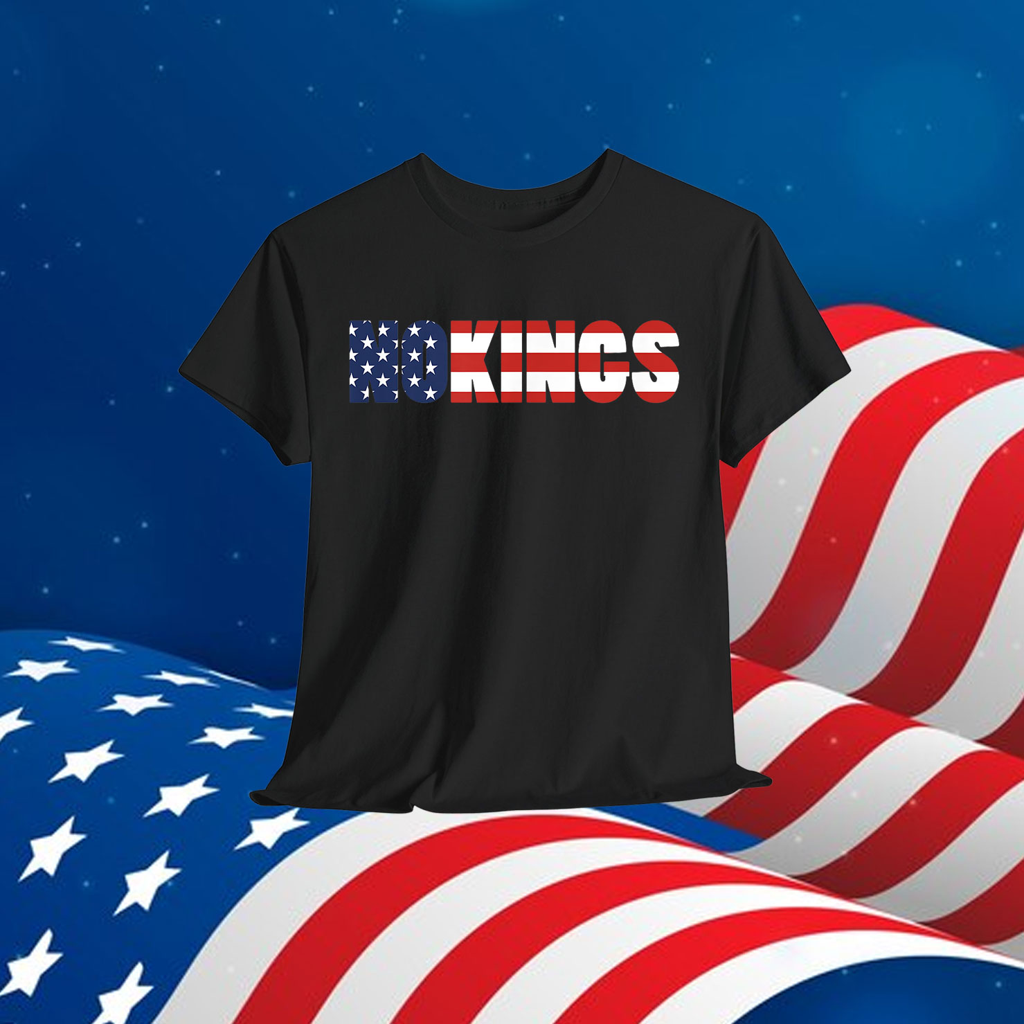 No Kings US Inspired Statement T-Shirt