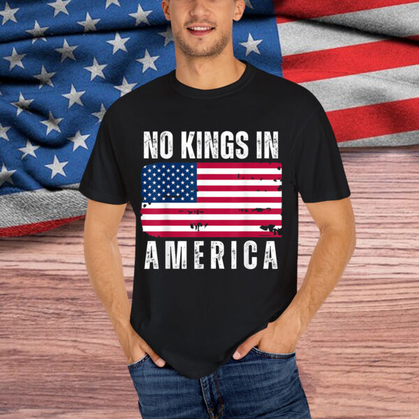 No Kings Vintage Patriotic Freedom Liberty Usa Liberty T-Shirt