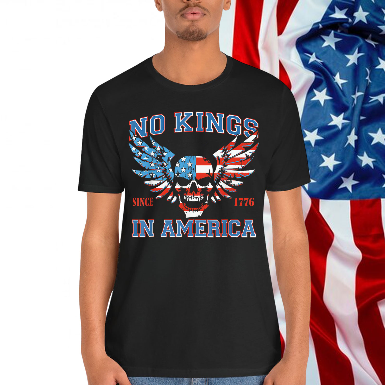 No Kings in America 1776 T-Shirt