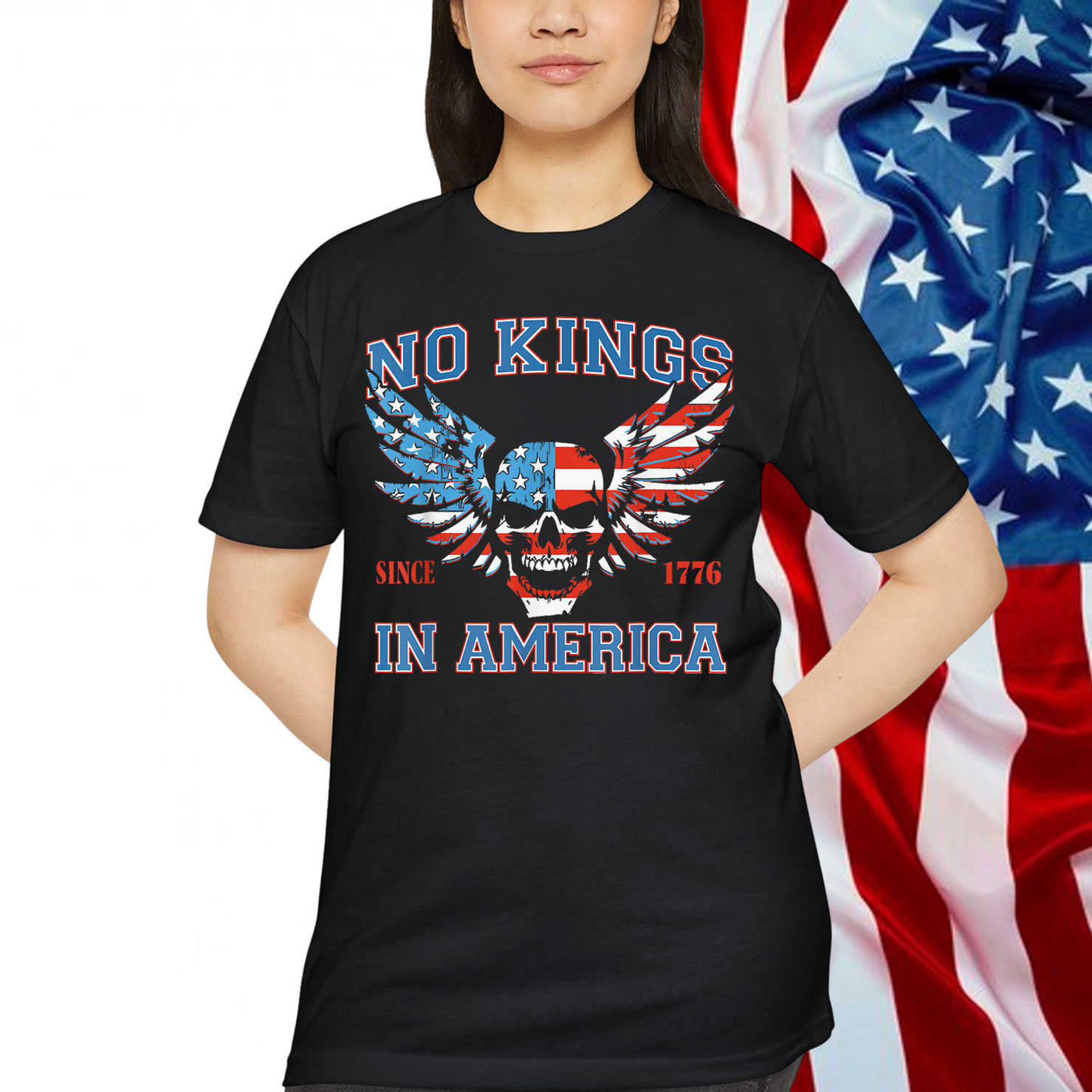 No Kings in America 1776 T-Shirt