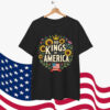 No Kings in America 8647 Floral Patriotic Freedom T-Shirt