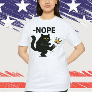 No Kings in America Black Cat T-Shirt