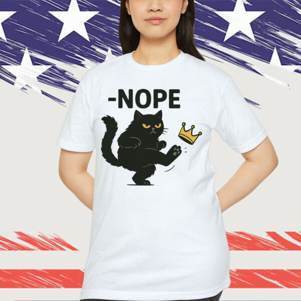 No Kings in America Black Cat T-Shirt