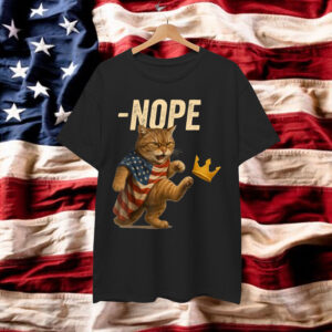 No Kings in America Black Cat T-Shirt