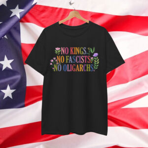 No Kings in America No Fascists We The People Political T-Shirt