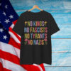 No Kings in America No Fascists We The People Political T-Shirt