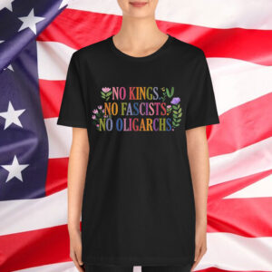 No Kings in America No Fascists We The People Political T-Shirt