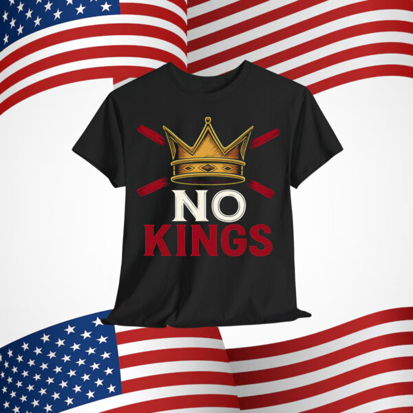 No Kings in America Anti Royalty T-Shirt