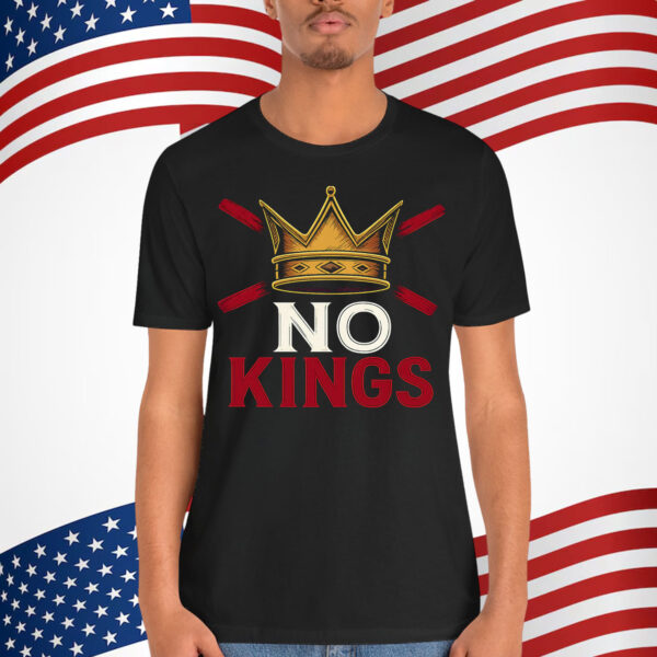 No Kings in America Anti Royalty T-Shirt