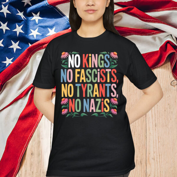No Kings in America Political Statement T-Shirt