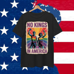 No Kings in America Retro Protest T-Shirt