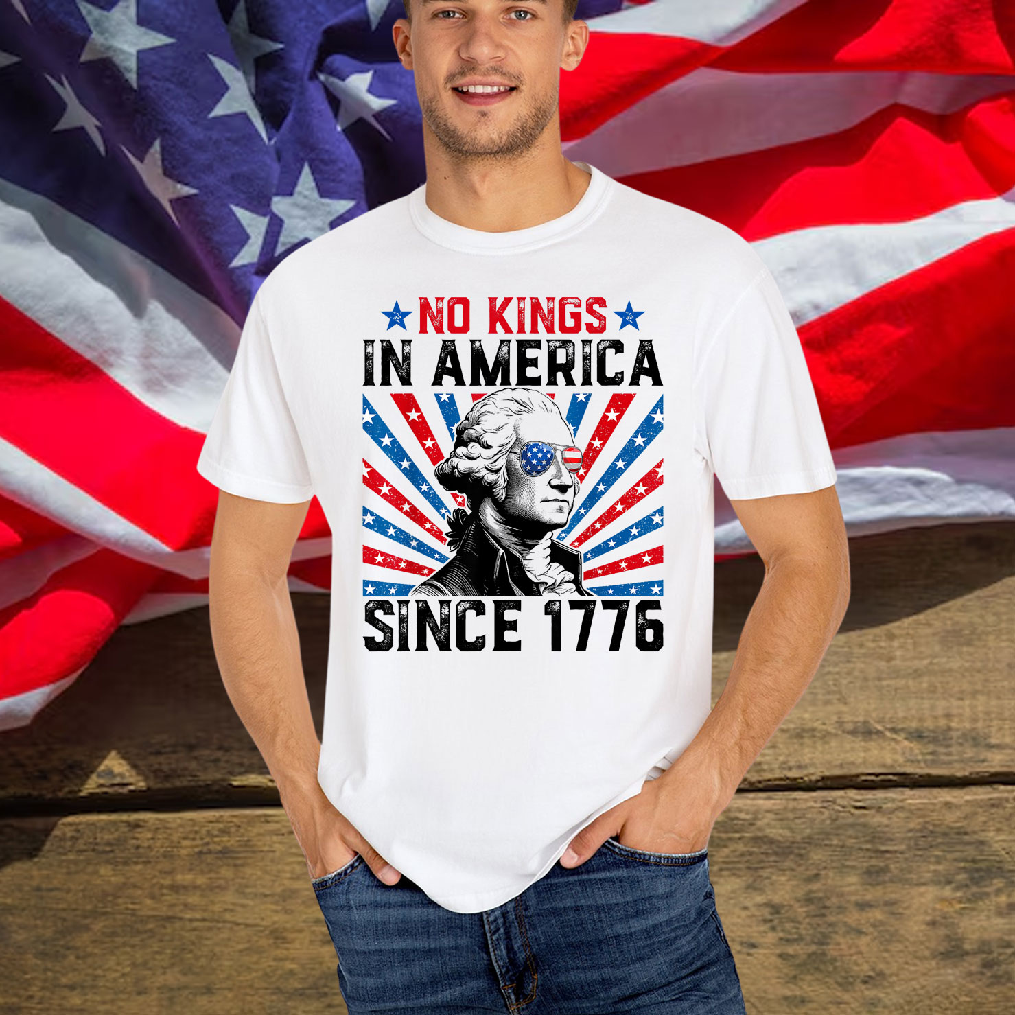 No Kings in America Since 1776 T-Shirt