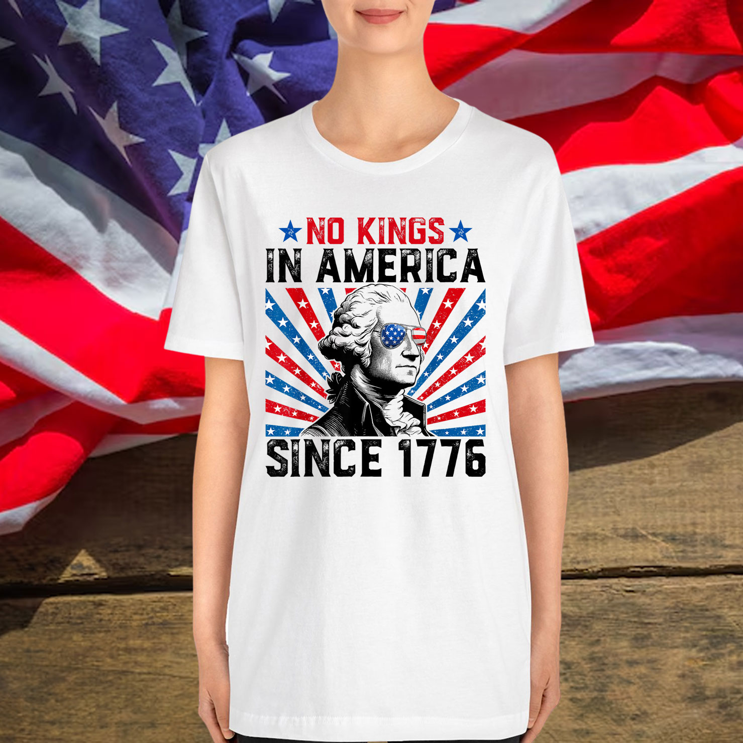 No Kings in America Since 1776 T-Shirt