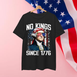 No Kings in America Since 1776 Distressed USA T-Shirt