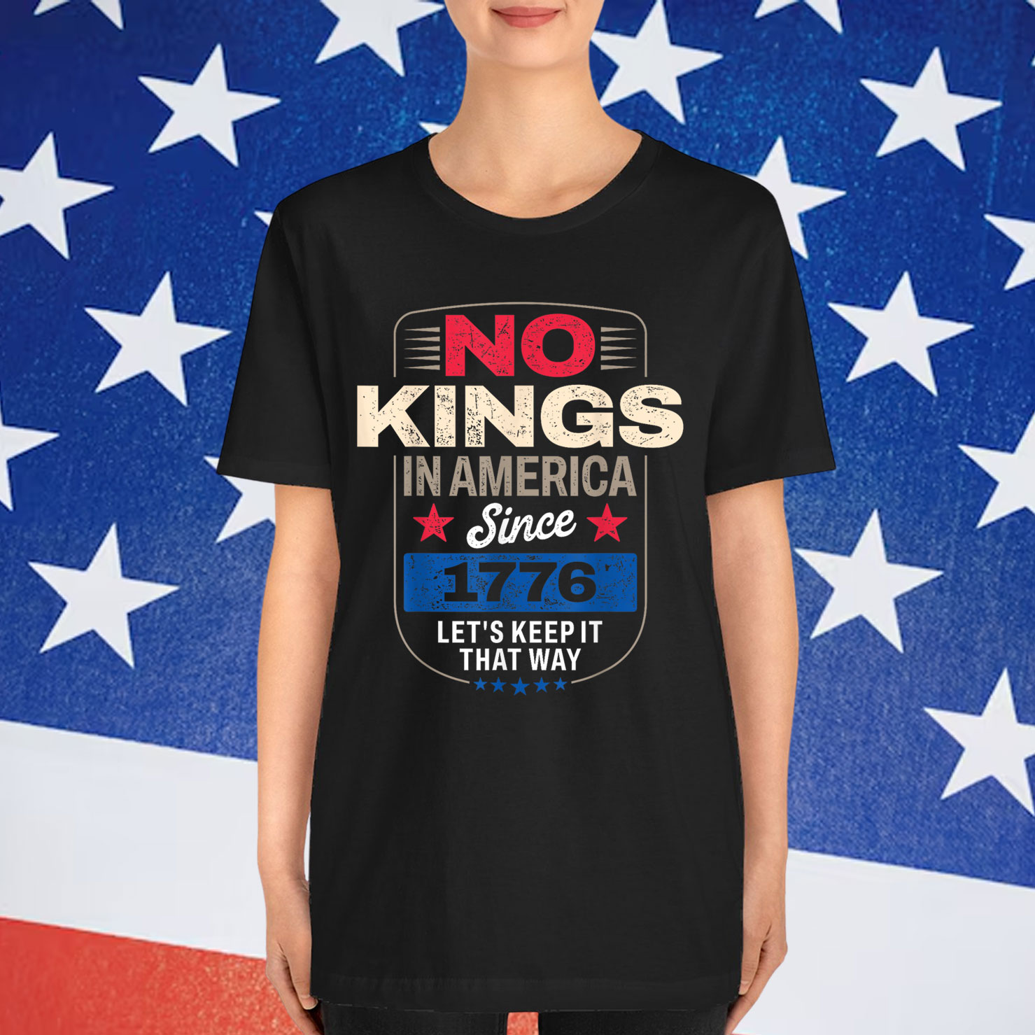 No Kings in America US T-Shirt