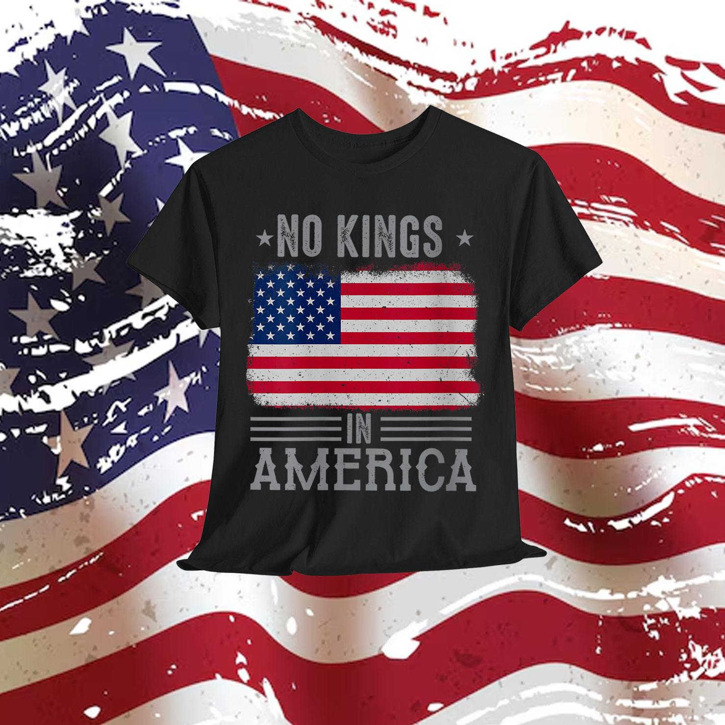 No Kings in America Protest Democracy T-Shirt