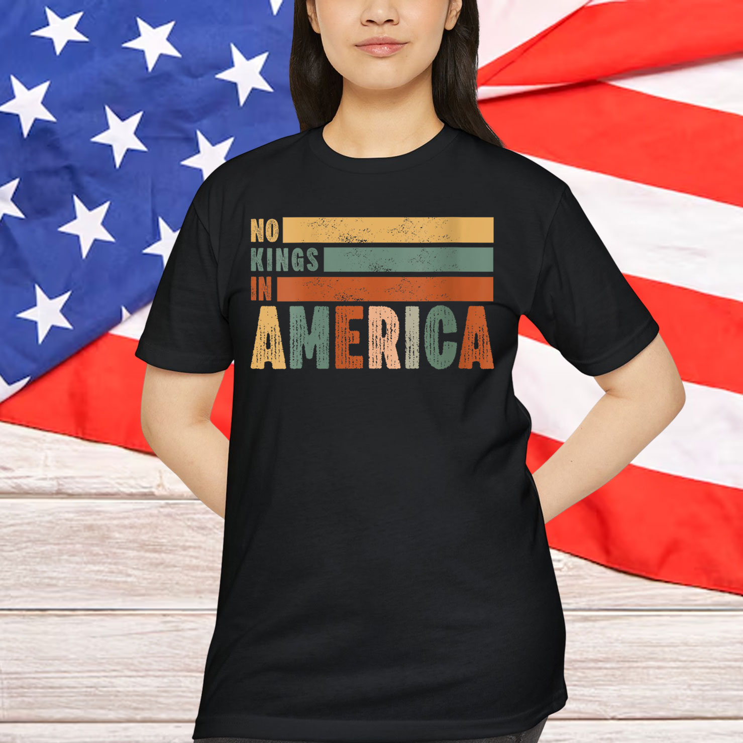 No Kings America Protest Democracy T-Shirt
