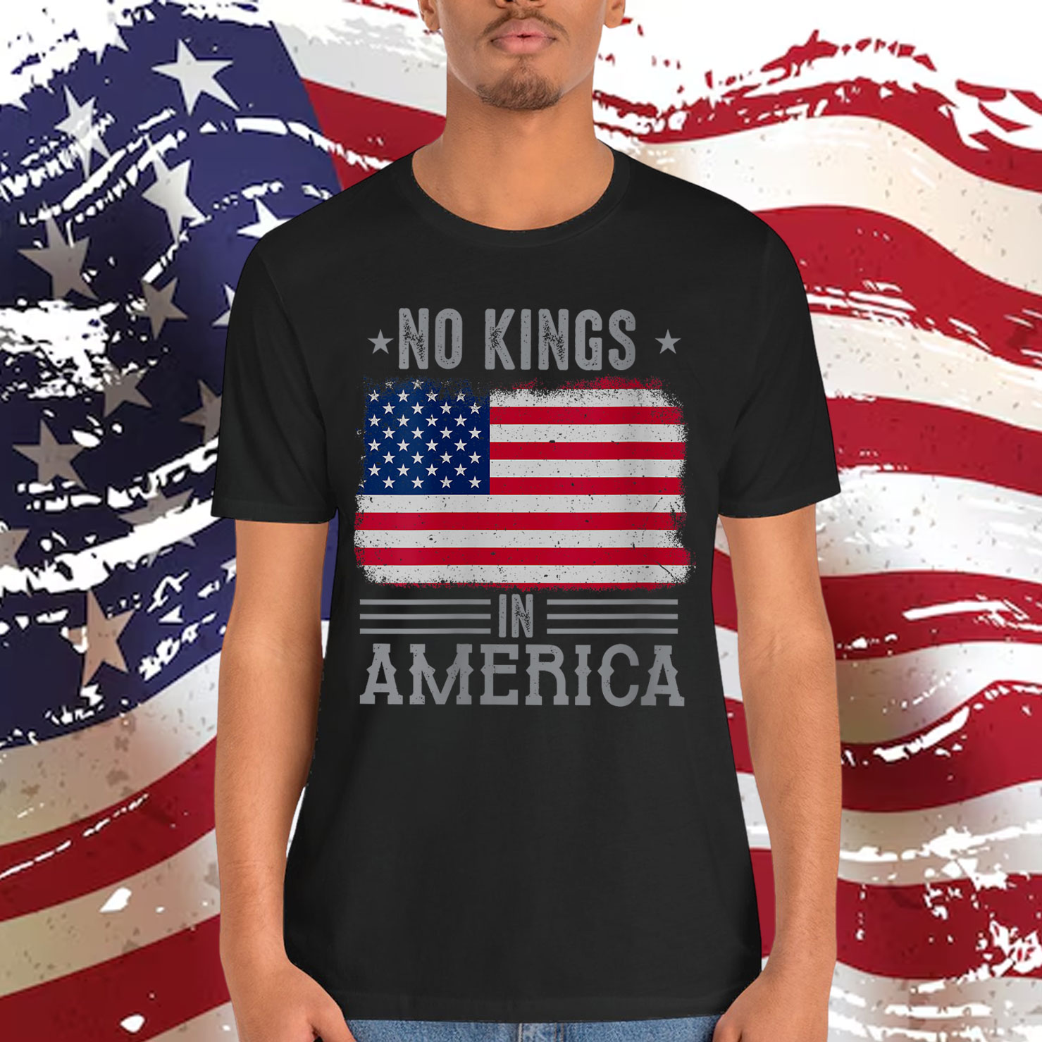 No Kings in America Protest Democracy T-Shirt