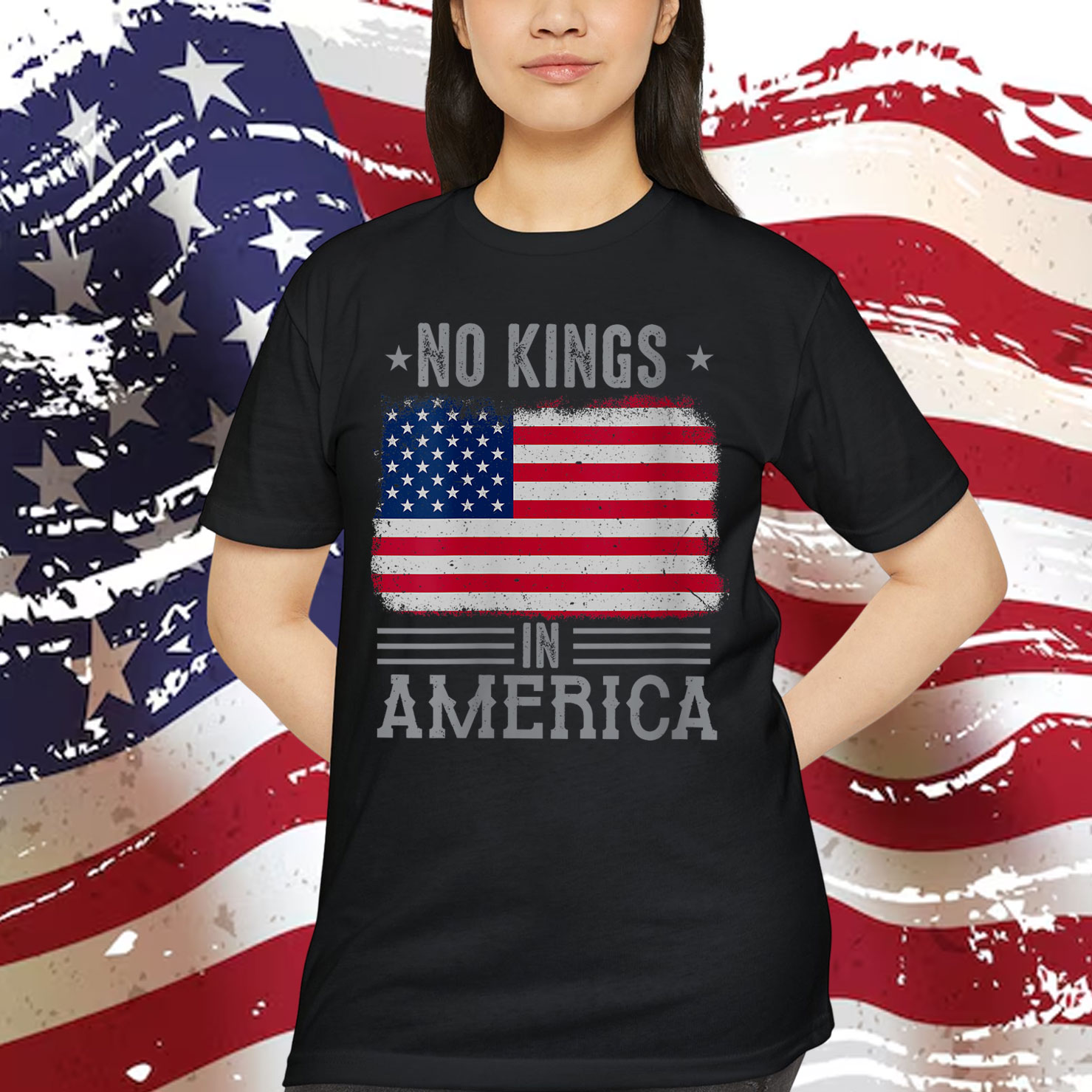 No Kings in America Protest Democracy T-Shirt