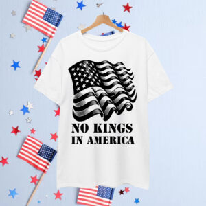 No Kings in America Men USA Design T-Shirt