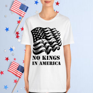 No Kings in America Men USA Design T-Shirt