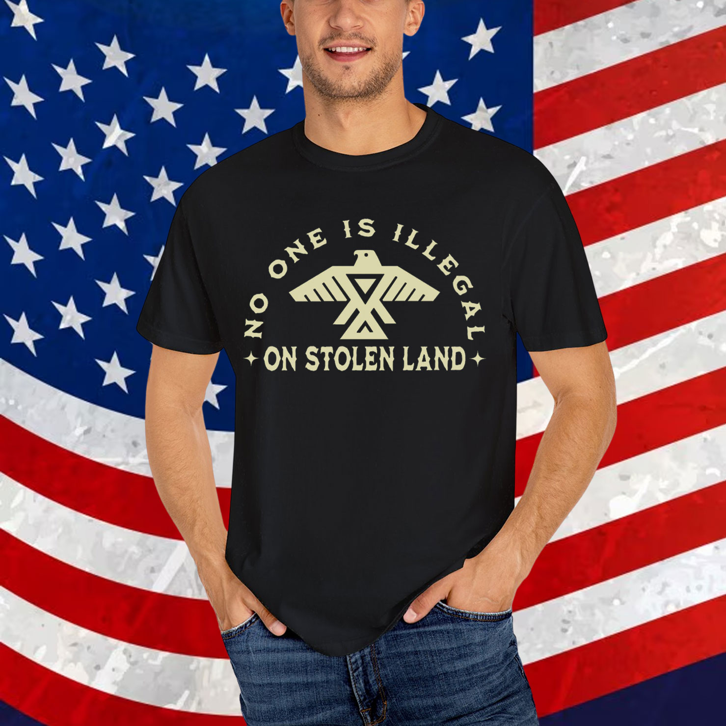 No One is Illegal on Stolen Land Shirt