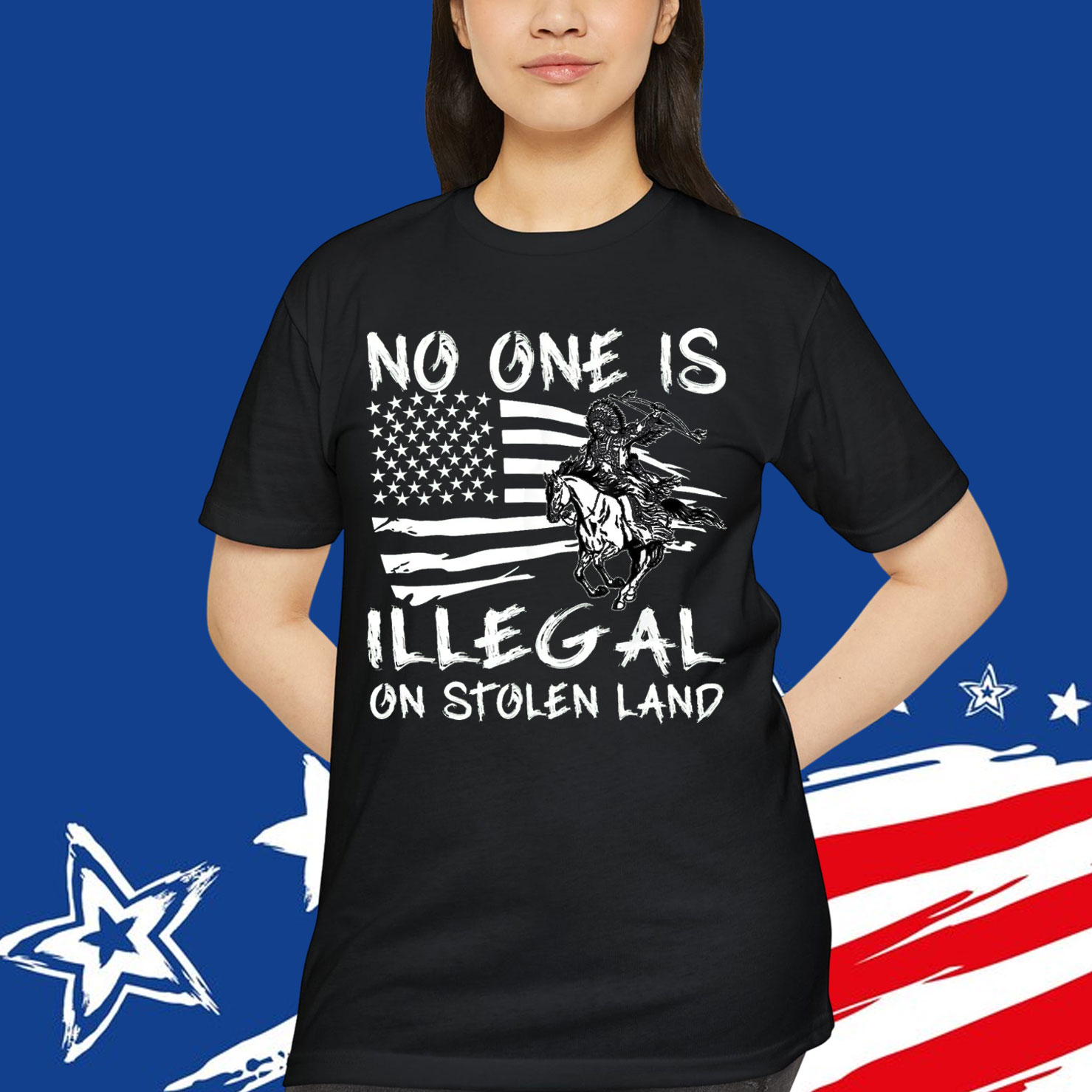 No One Is Illegal on Stolen Land Shirt