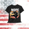 Nope Cat Kicking Crown Funny Kings America T-Shirt
