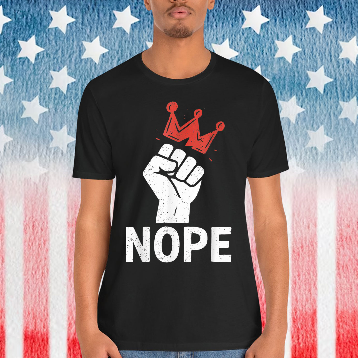 Nope Fist & Crown No Kings T-Shirt