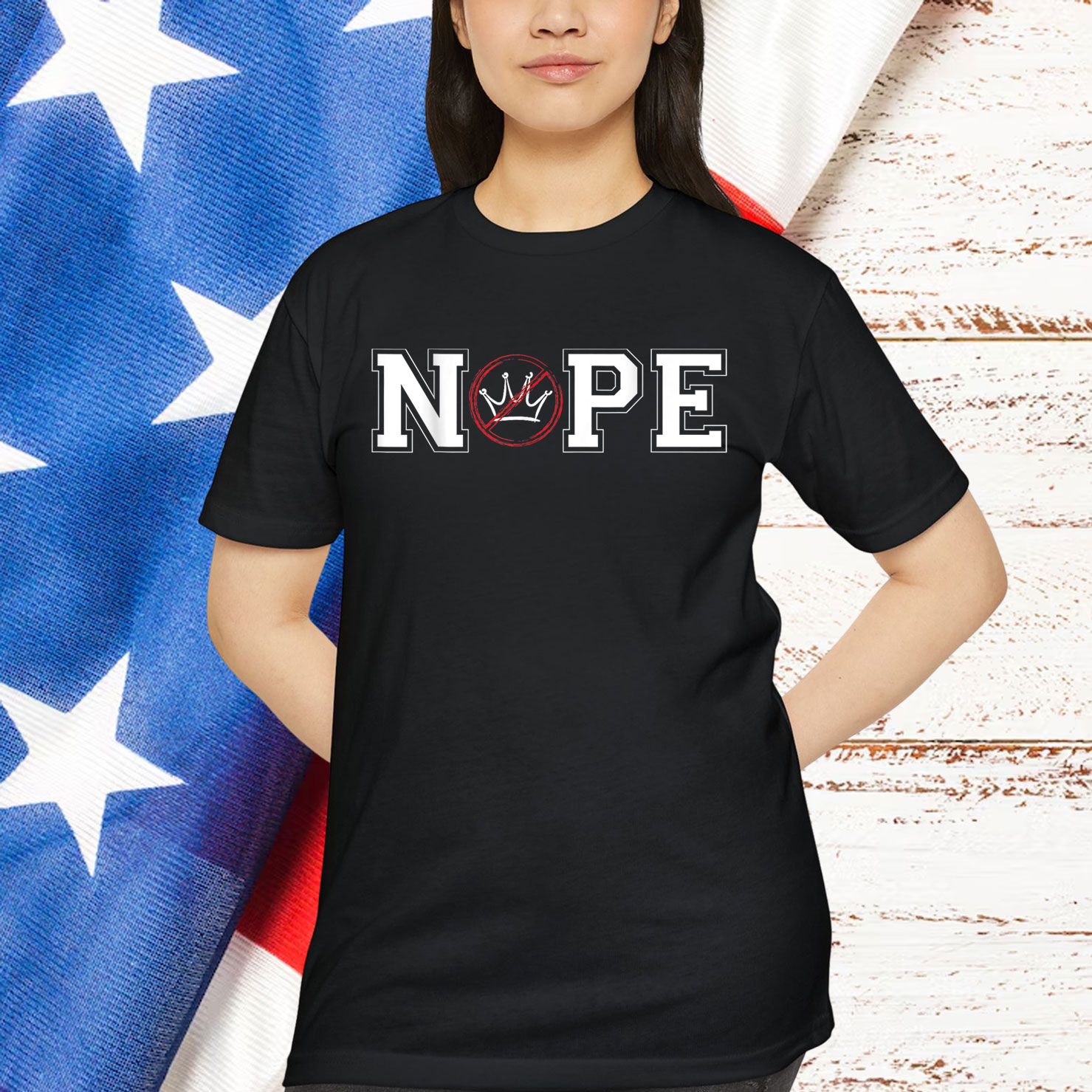 Nope No Kings Feminist Empowerment Political Equality T-Shirt