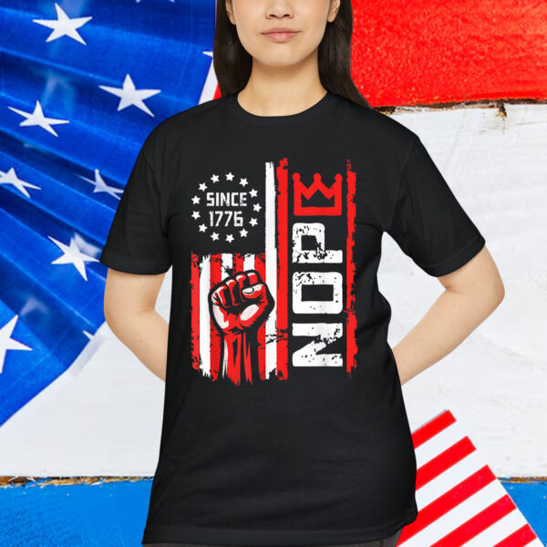 Patriotic Nope Raised Fist American T-Shirt