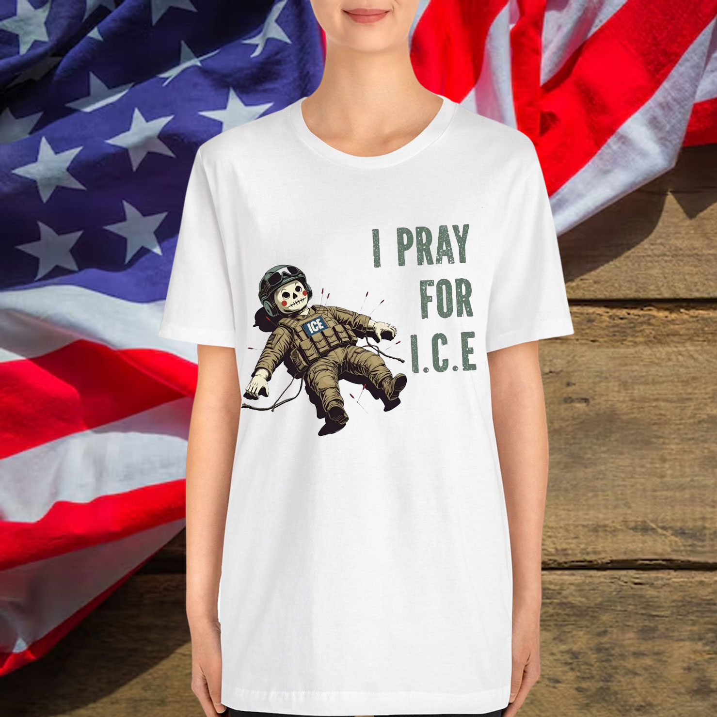 Pray for Ice Anti ICE Shirt