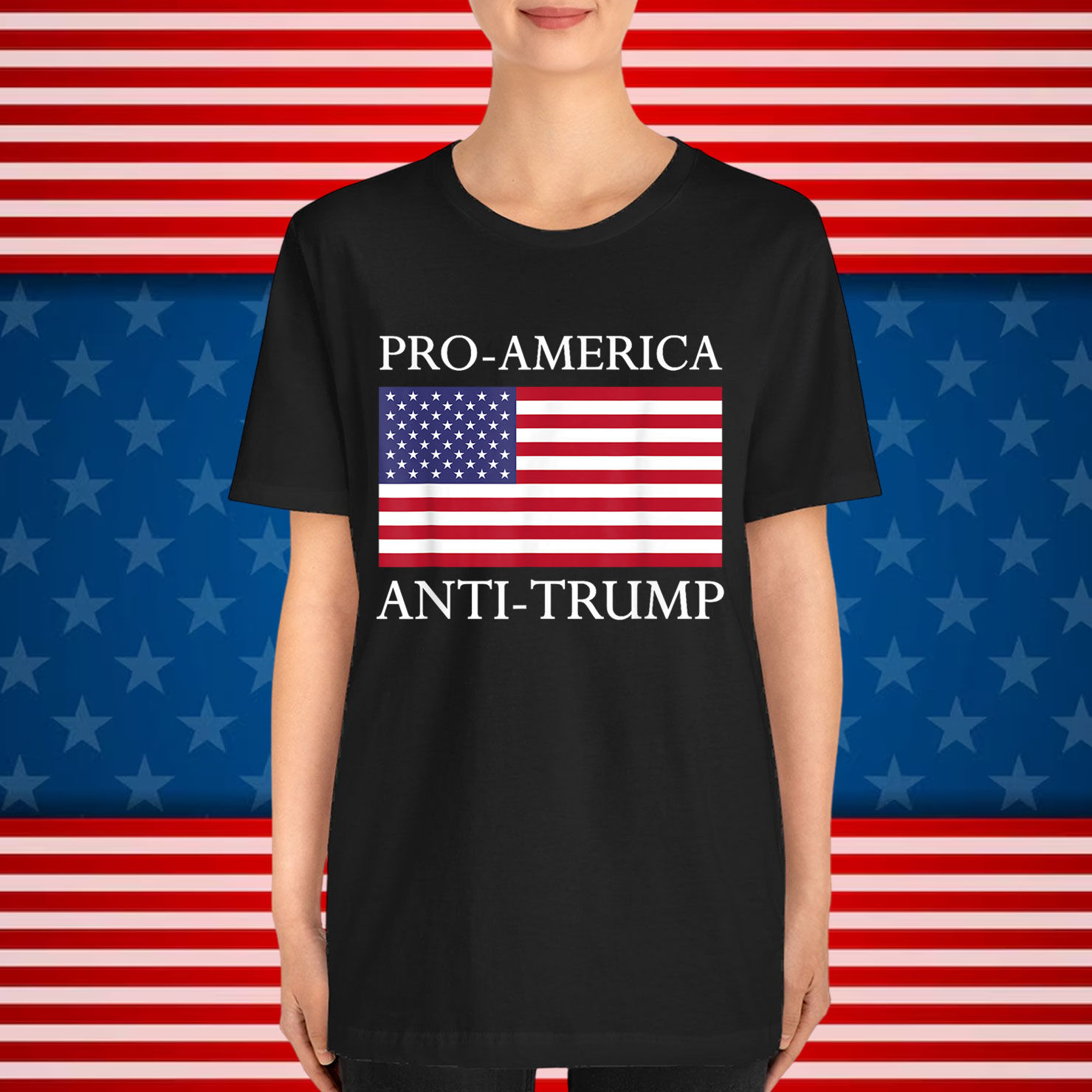Pro America Anti Trump American USA T-Shirt