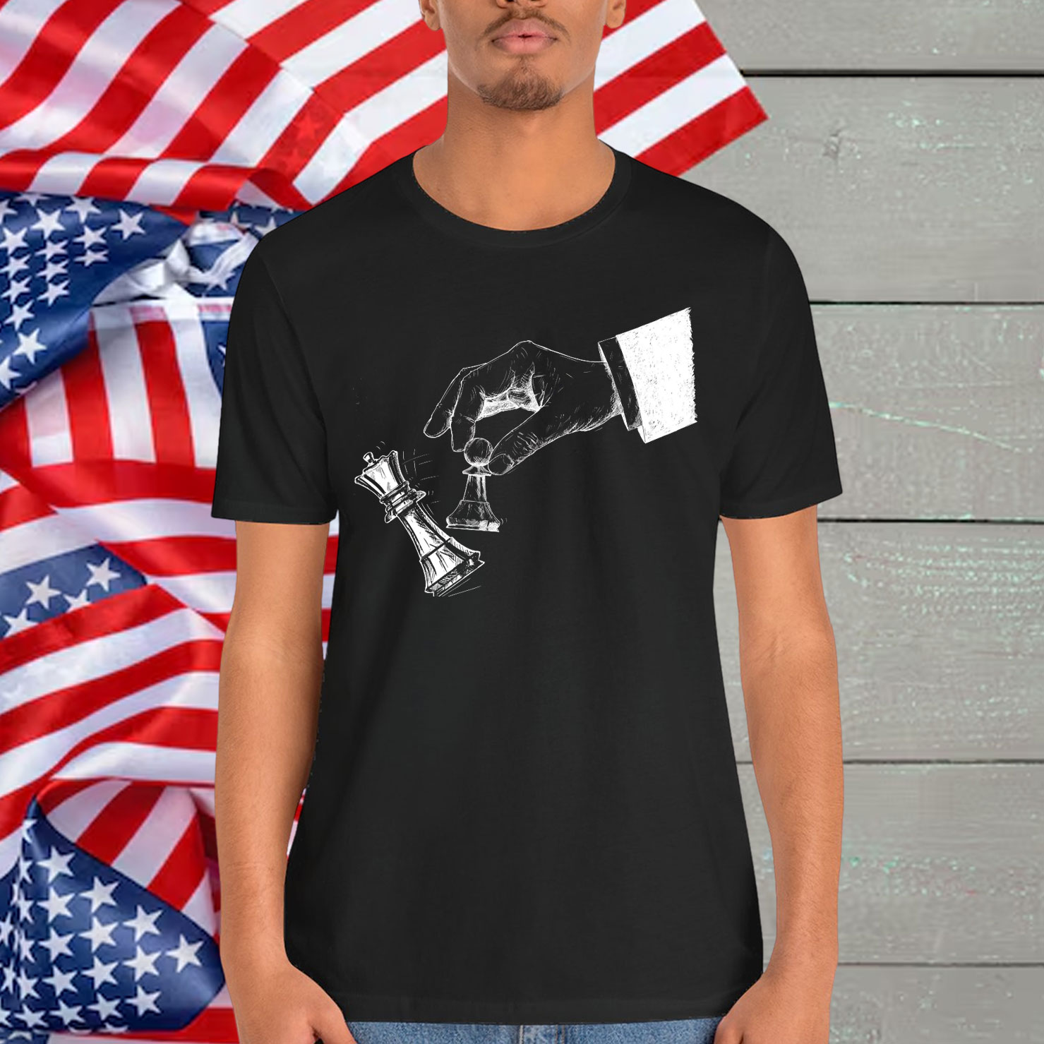 Protest Chess Pawn Knocks Down King T-Shirt