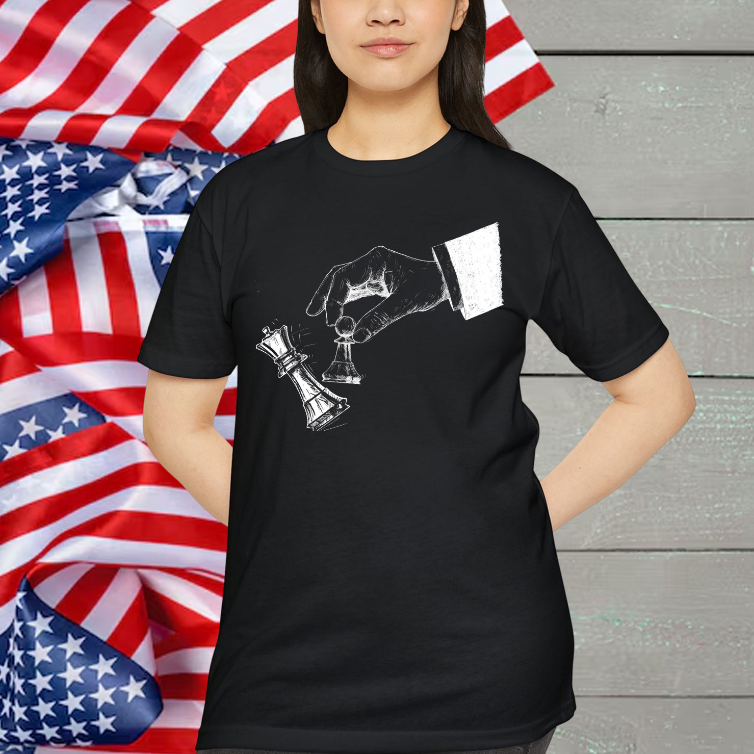 Protest Chess Pawn Knocks Down King T-Shirt