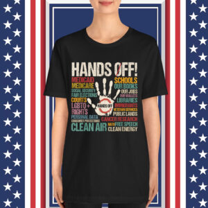 Hands Off Protest Funny Vintage T-Shirt