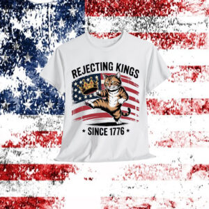 Rebel Cat Kicking Crown T-Shirt