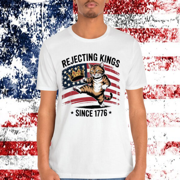 Rebel Cat Kicking Crown T-Shirt