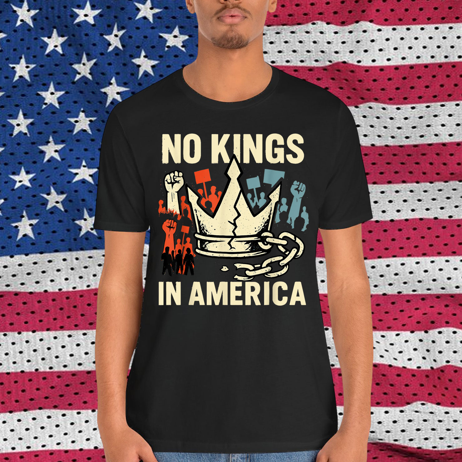Rejecting Kings Since 1776 4th Of July Protest T-Shirt