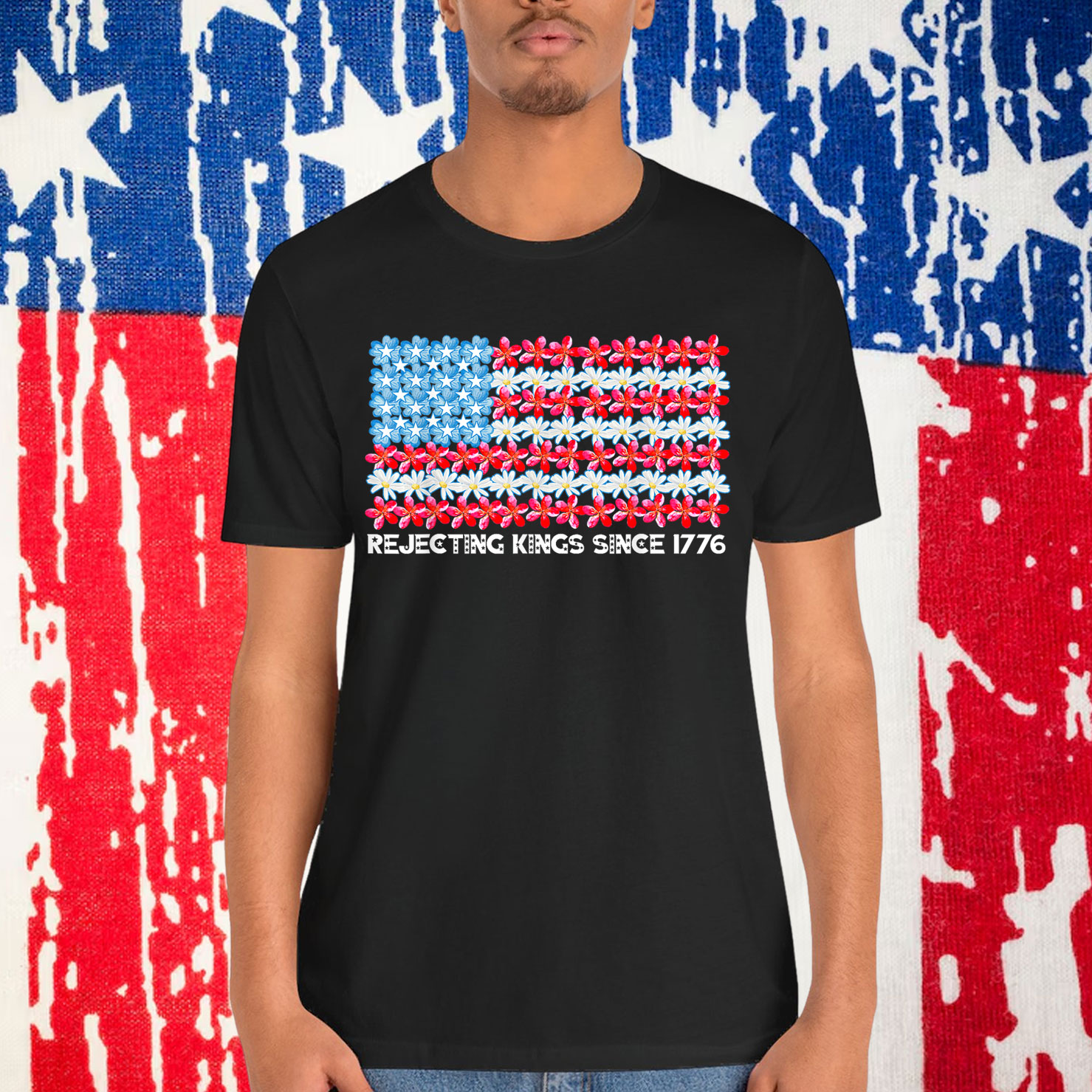 Rejecting Kings 1776 Vintage Flower T-Shirt