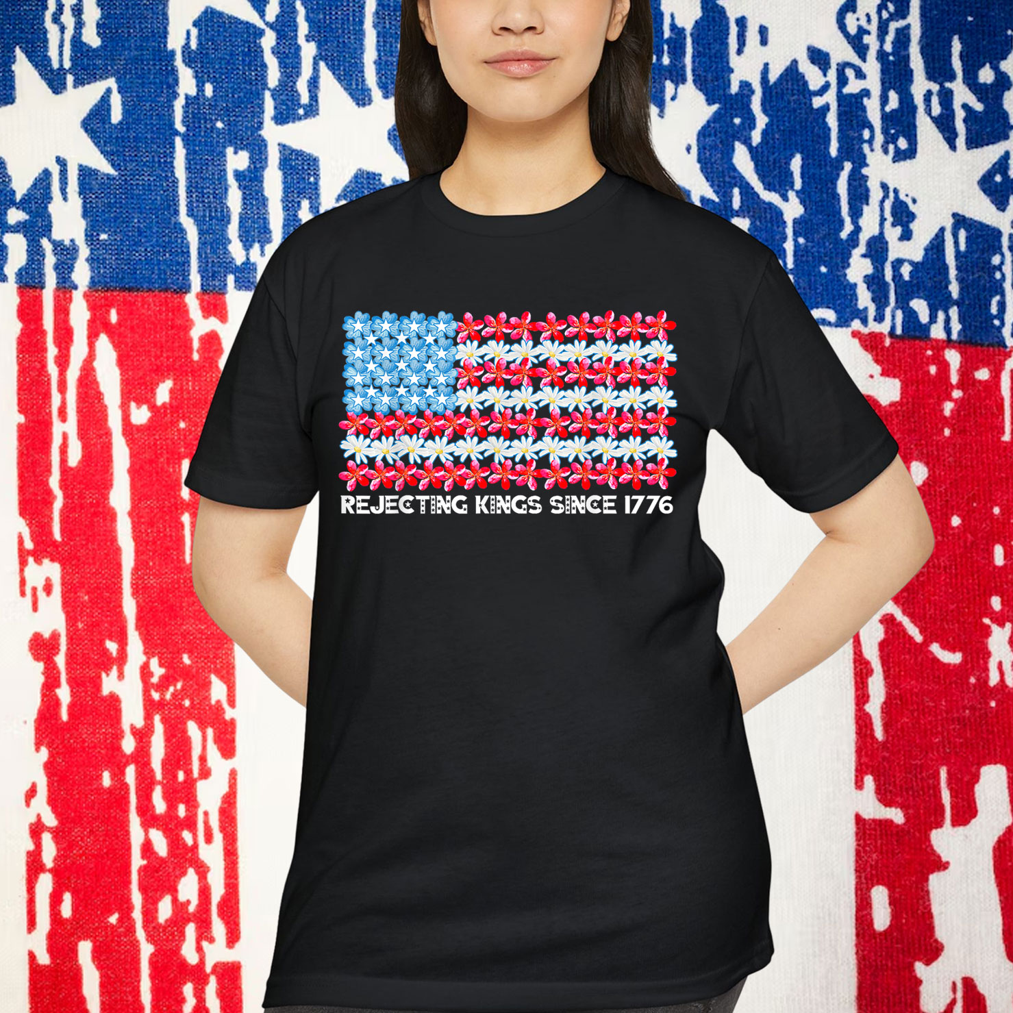 Rejecting Kings 1776 Vintage Flower T-Shirt