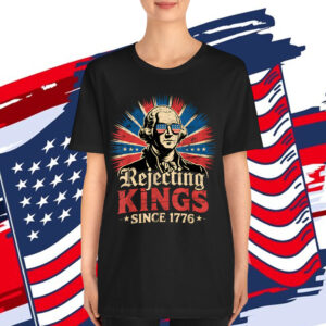 Rejecting Kings Since 1776 Distressed USA Vintage T-Shirt