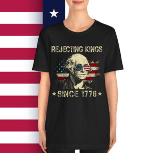 Rejecting Kings Since 1776 George American Vintage T-Shirt