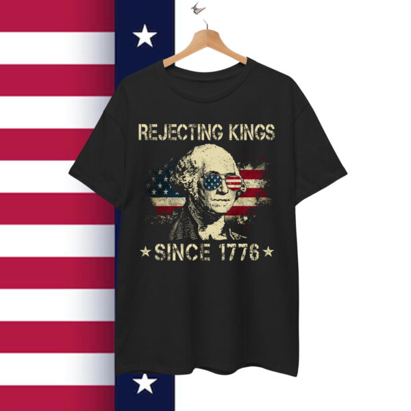 Rejecting Kings Since 1776 George American Vintage T-Shirt
