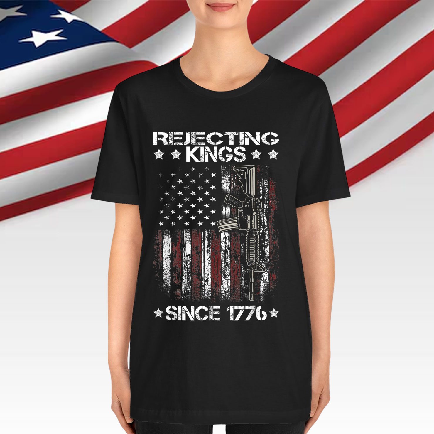 Rejecting Kings Since 1776 US Vintage T-Shirt